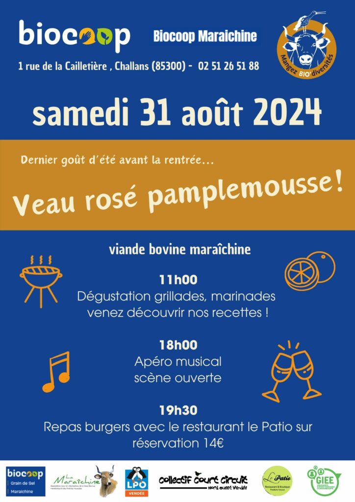 Affiche Veau Rosé Pamplemousse